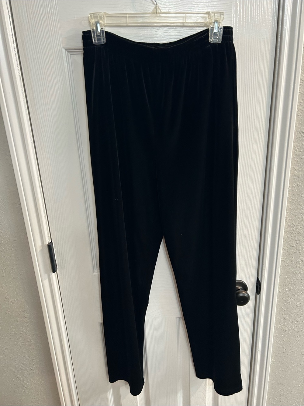 Impressions Millennium Edition Liquid Knit Black Pull On Relaxed Pants Womens M